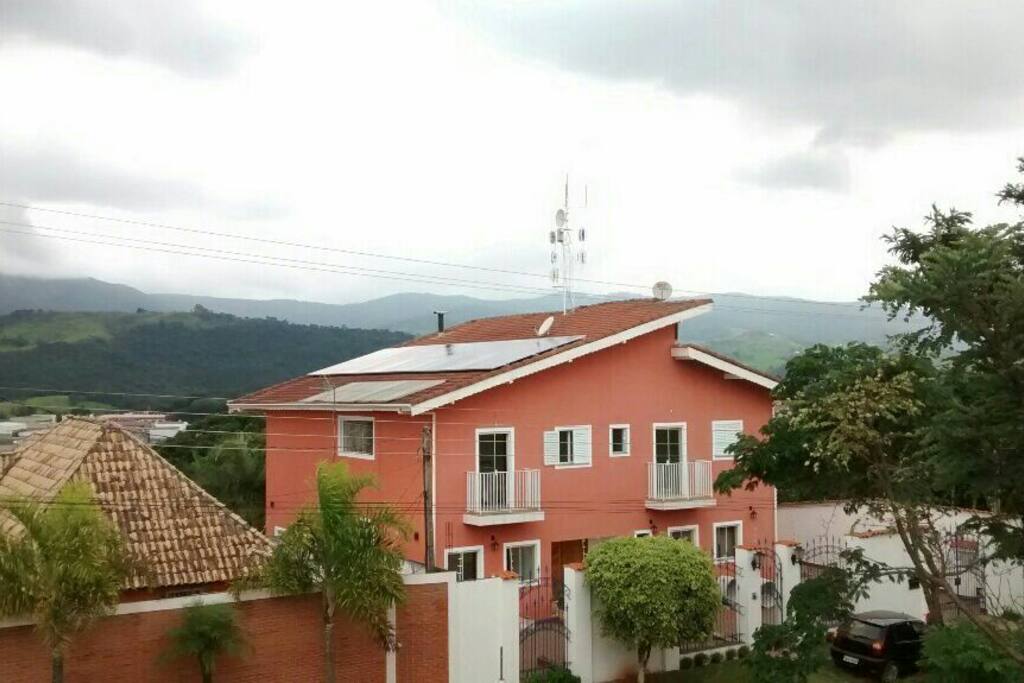 Solar heated water, energy and free internet