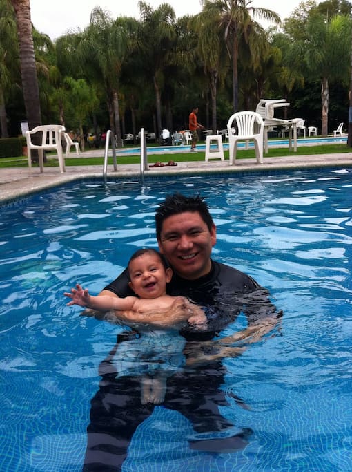 Disfrutando del Club en familia