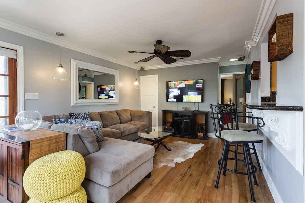 Family Room, Bar & Huge TV