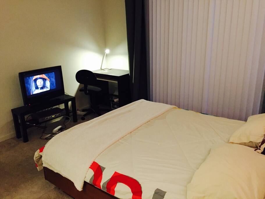 Master Bedroom with King Bed and walk-in closet
