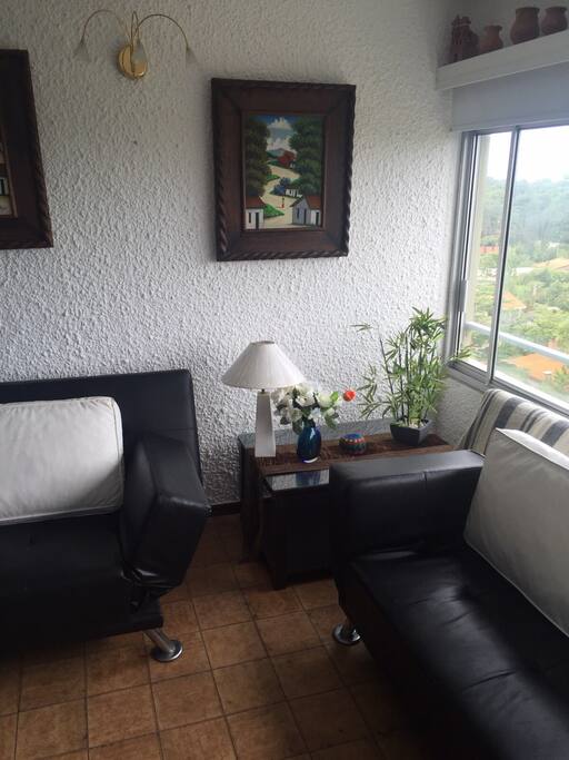 Living comedor con vista a los maravillosos bosques del Cantegrill y la Mansa