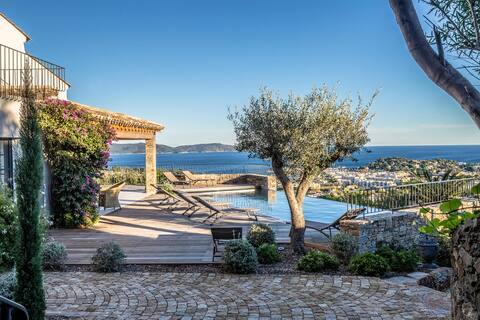 Villa 4 * St Tropez golfe heated swimming pool