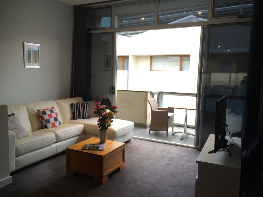 Lounge and balcony