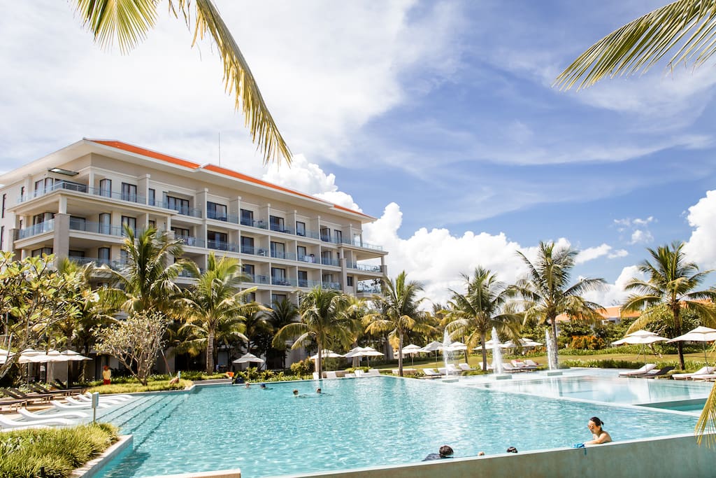 Views of the Ocean Suites private residence from the pool area.