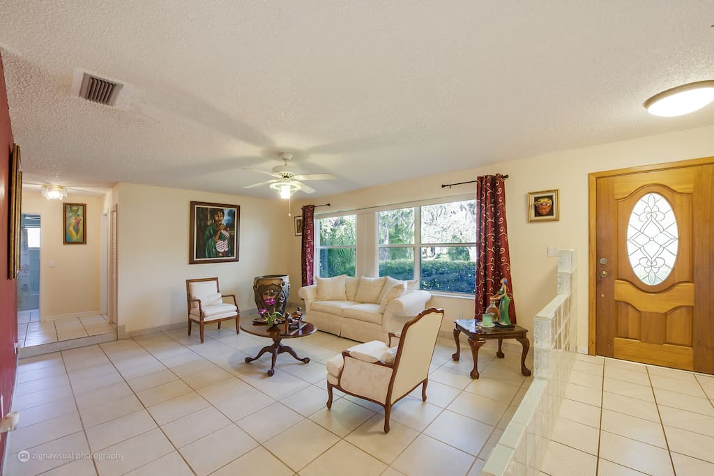 Living room. Perfect spot for reading or intimate gathering.