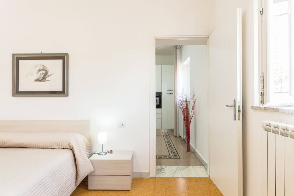 2) Bedroom with double bed