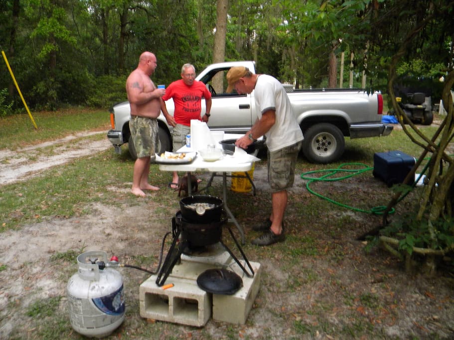 Cook-outs with family & friends