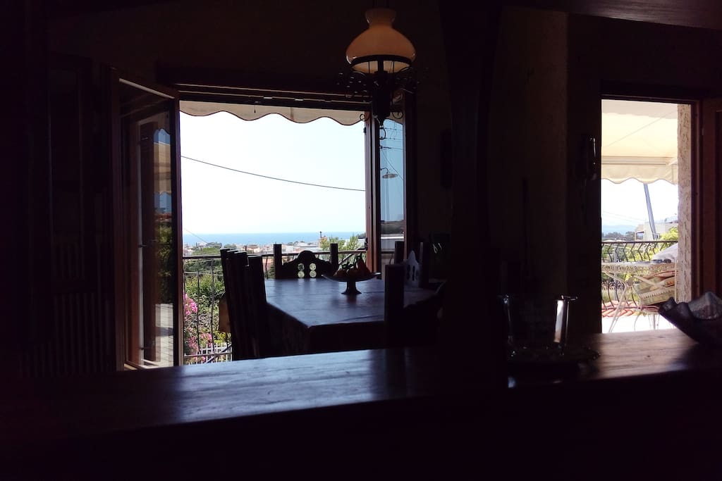 SEA VIEW FROM THE KITCHEN