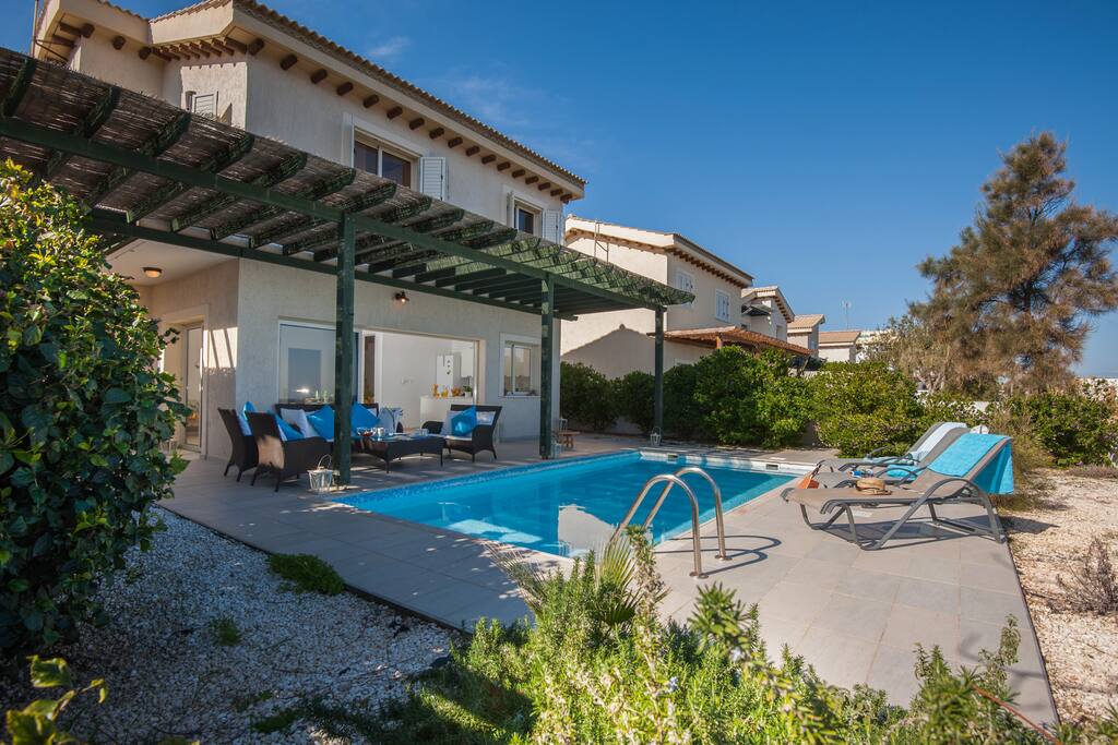The Villa, the Terrace, the Pool, the Patio