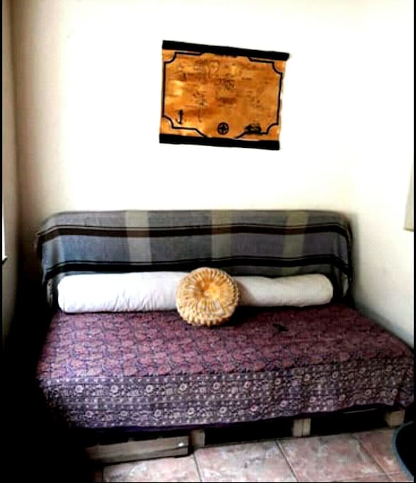 Confy sofa at the porch