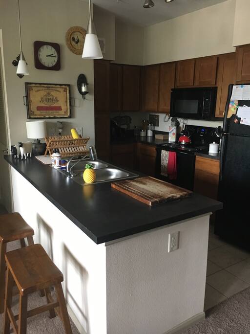 full kitchen.