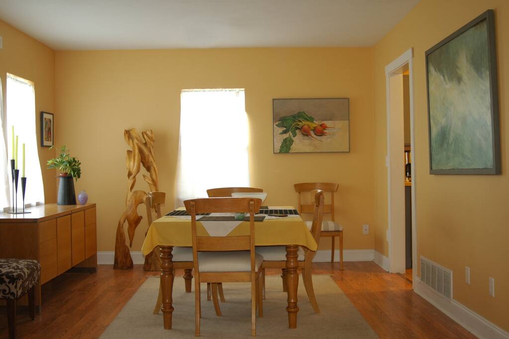 Dine surrounded by the art.
