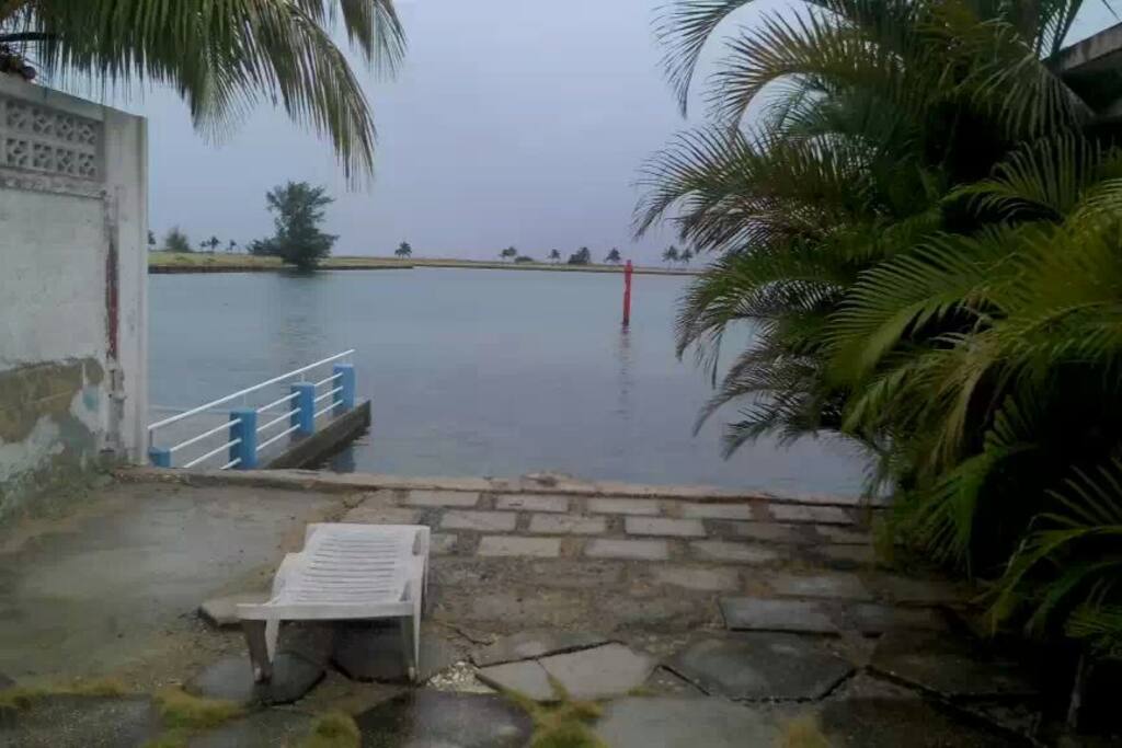 private beach