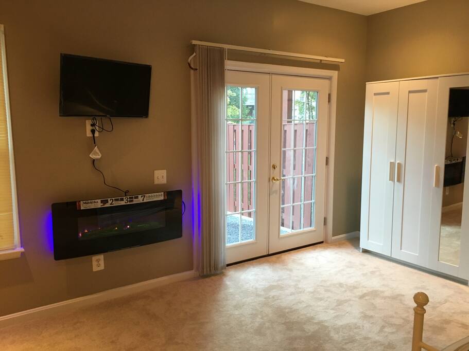 Fireplace and internet tv
