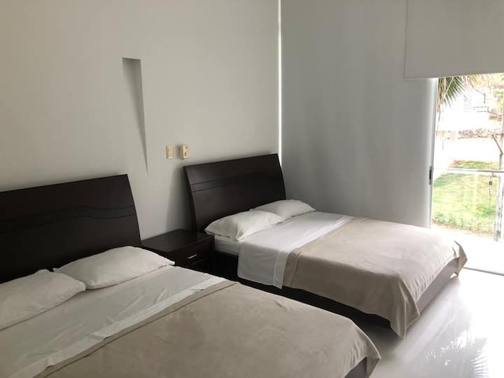 COMFORTABLE ROOMS WITH DOUBLE BEDS