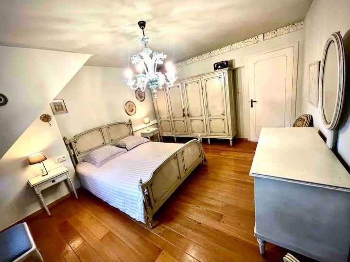 Bedroom 1 with a double bed