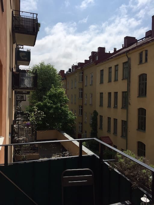 Balcony facing south