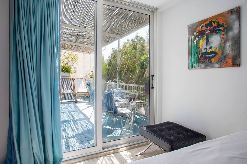 Balcony access from the bedroom