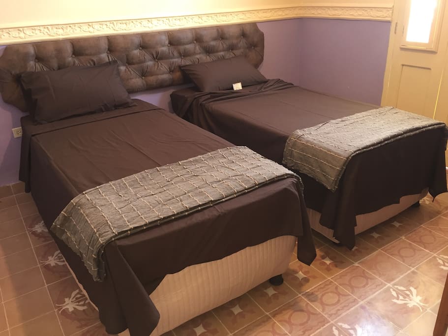 Beds can be placed apart as two large singles
