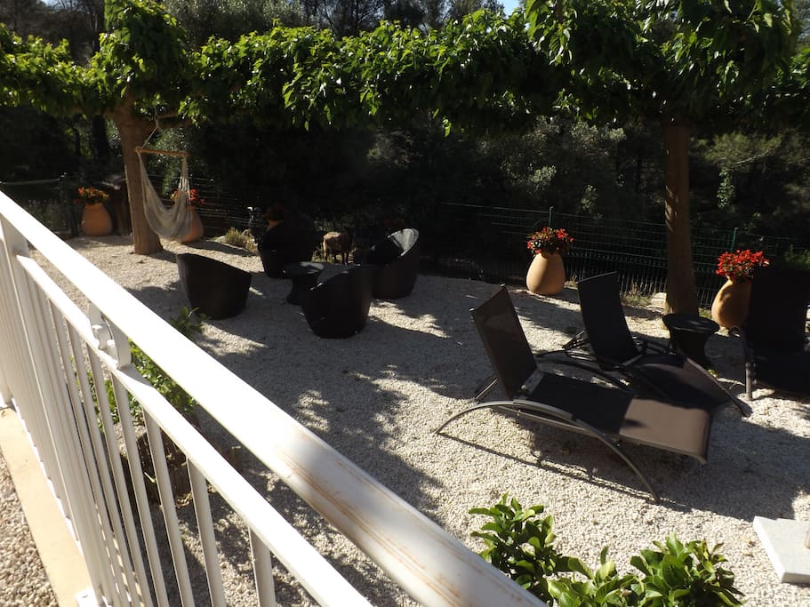 Terrasse ombragée