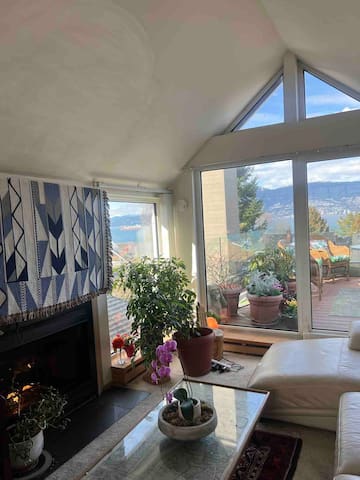 Amazing views in house and decks, 1 block to beach