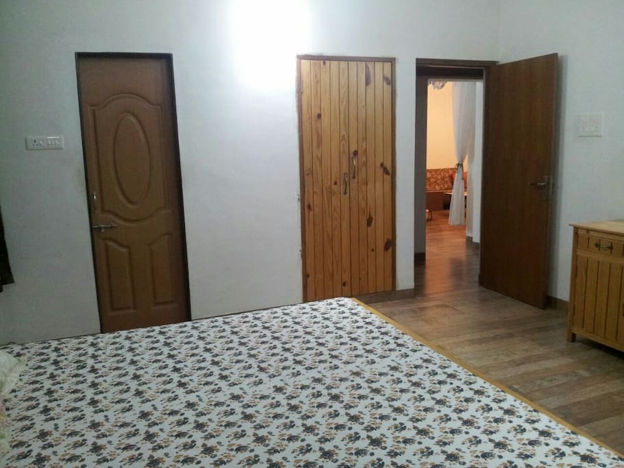 You can see the main entrance to the room .Photo shot from inside the room .