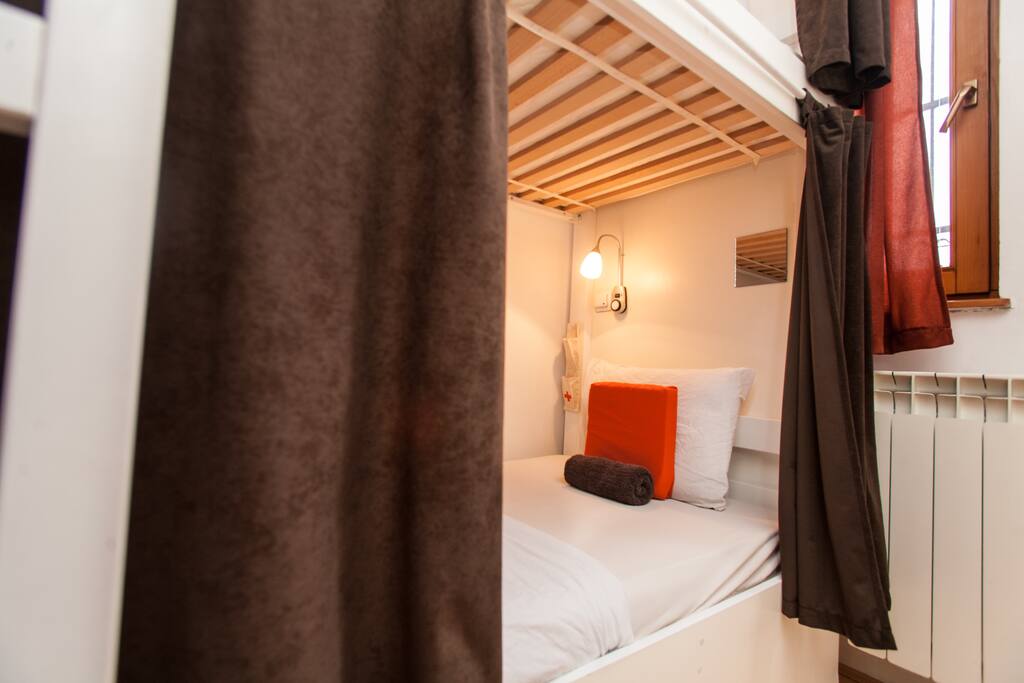 Sleep privately and still be with your small group or book beds individually by request.
