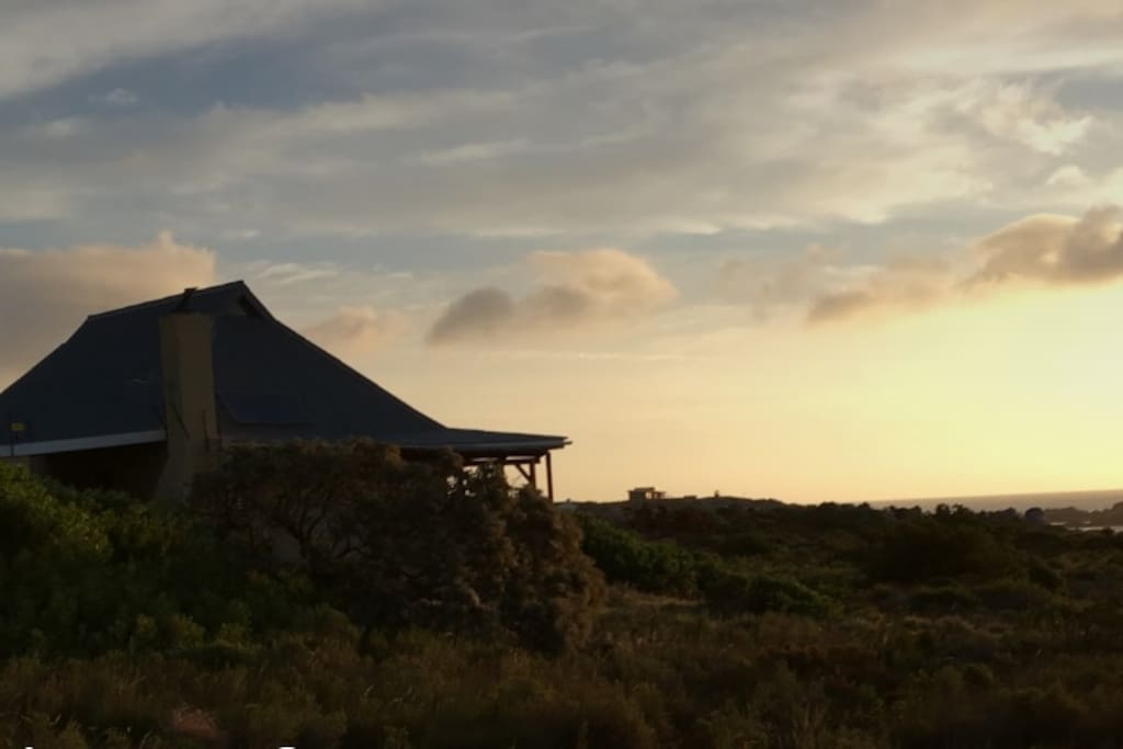 Unobstructed sunset views across False Bay