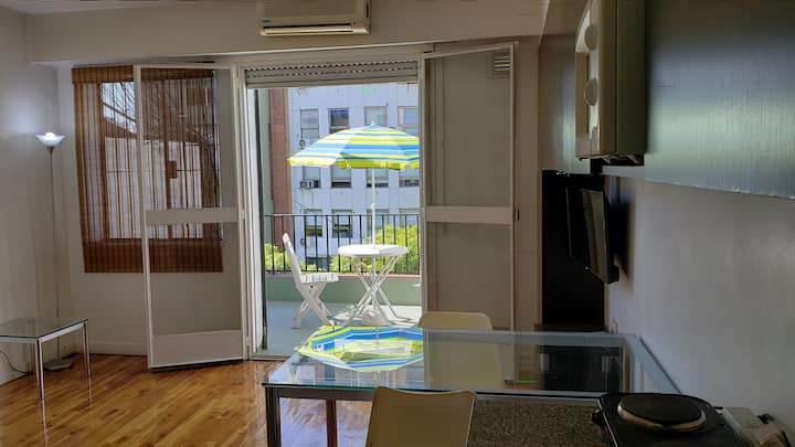 Apartamento de um ambiente mobiliado em Palermo