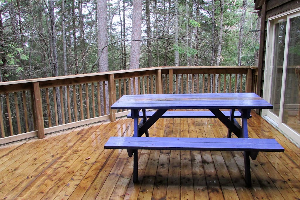 Deck off the dining area