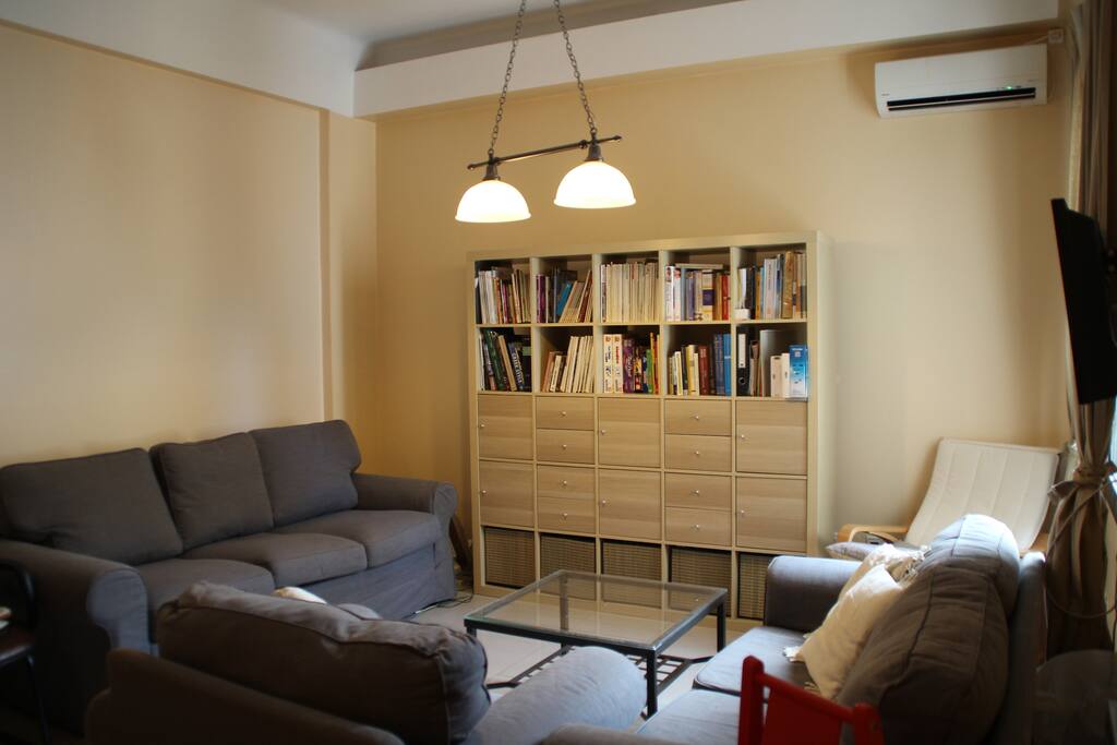 Living Room couch unfolds into comfy bed