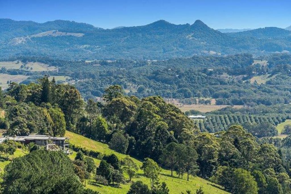 Our place, set on the ridge, featuring views to the north.
