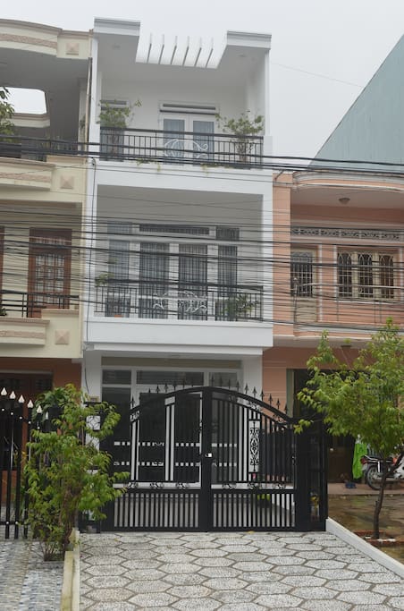 Our home entrance as seen from the road