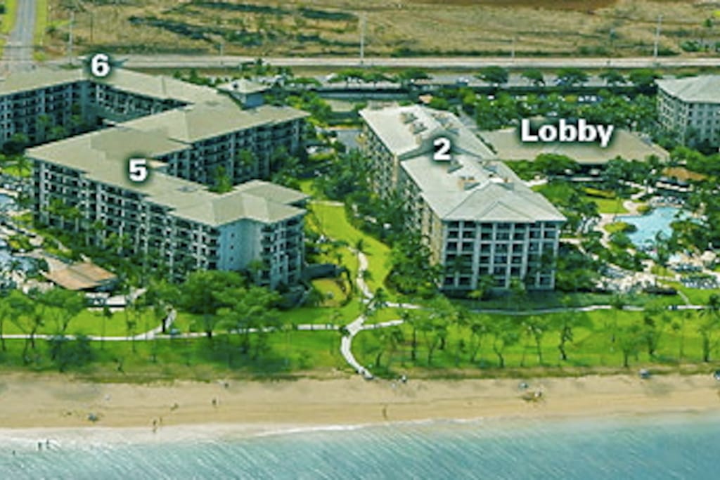 Ariel View with building numbers