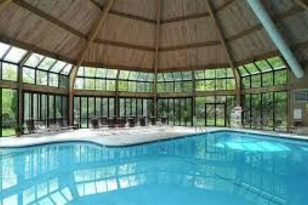 indoor pool at the village center
