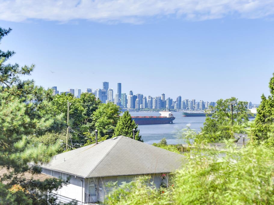 Beautiful ocean and city views on Lower Lonsdale