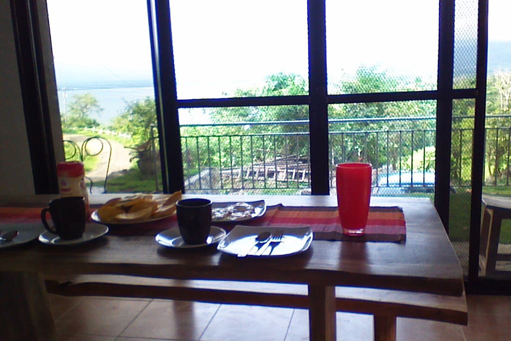 View of the bay from the dining area in the coffee shop