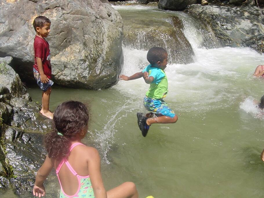 Shallow swimming for young and old.