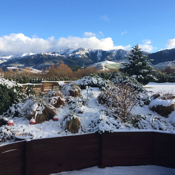 Winter views from the Villa