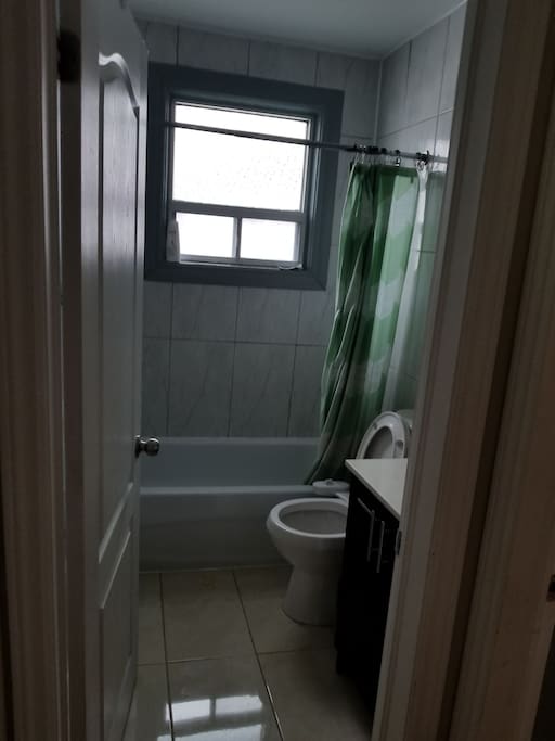 Bathroom shower view.