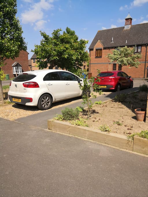 private parking for two cars