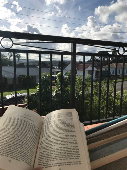 Nice views from the balcony towards the lake.