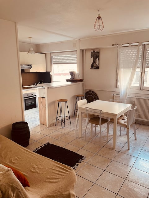 Quiet 2-room apartment, Forbach center