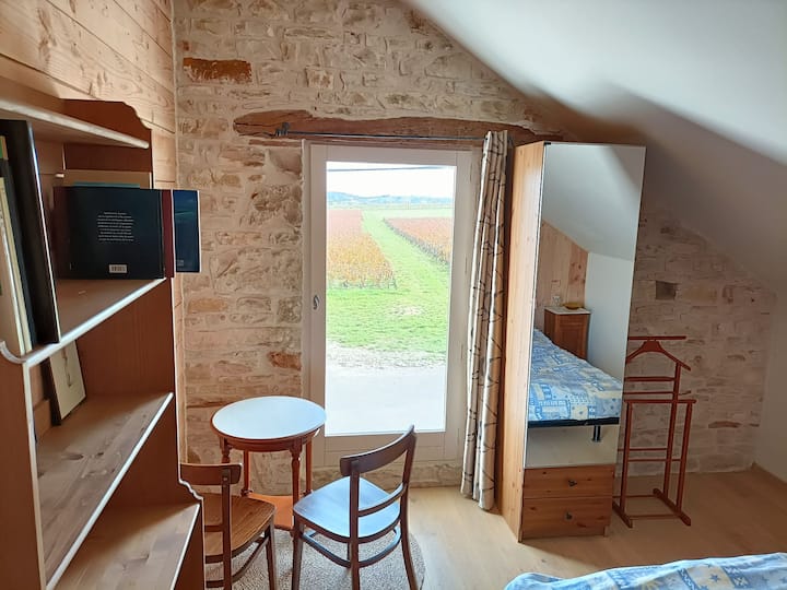 Chambre avec vue sur les vignes