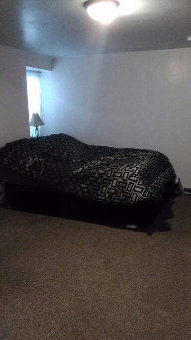 Bed, sheets,comforter, and Lamp included