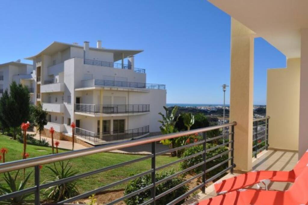 Lovely balcony overlooking the garden