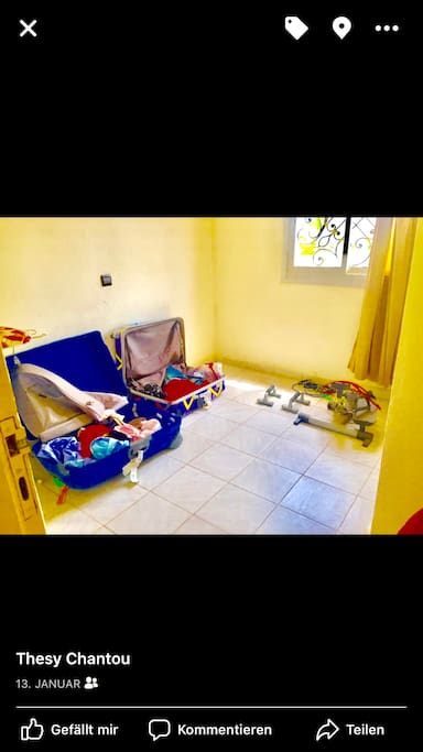 3. Zimmer ohne Bett, hier kann man Bügeln oder auch Sport treiben