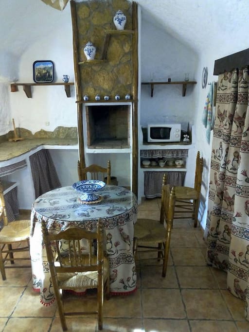 Detalle del horno de leña.