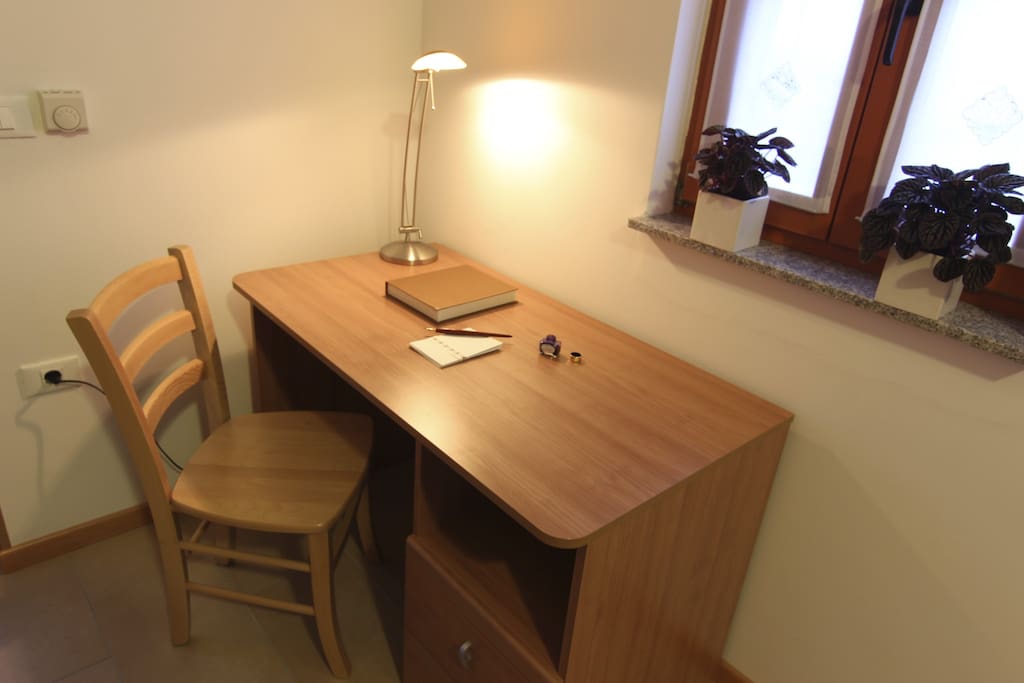 work area in bedroom 2