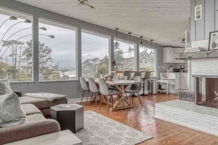Amazing View, 800 Feet Walk To Beach, Private Deck - Lincoln City, OR